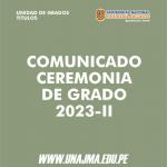 Ceremonia de graduación 2023-II